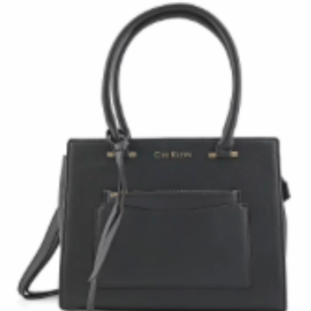 Chic Black Satchel by Calvin Klein